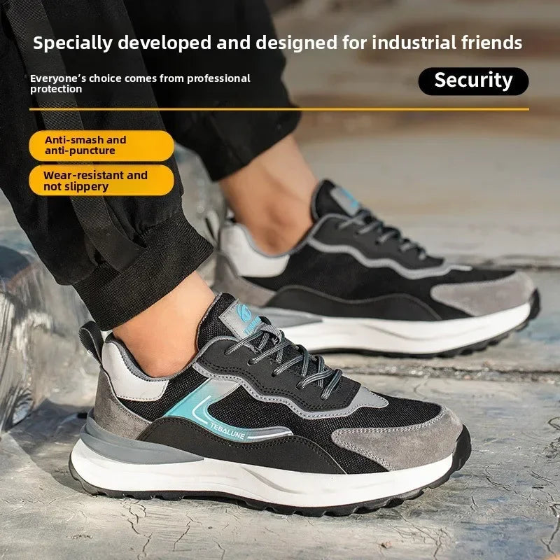 Steel Toe Safety Shoes, Odor-Resistant & Insulated Work Boots