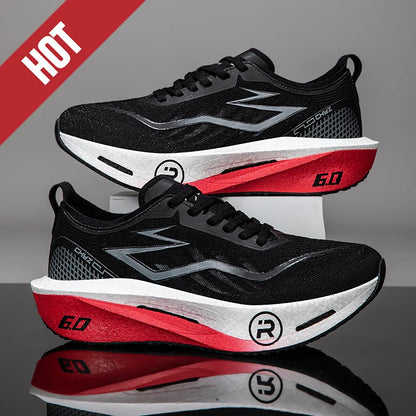 Carbon Plate Running Shoes, Lightweight Breathable Marathon Sneakers for Men & Women