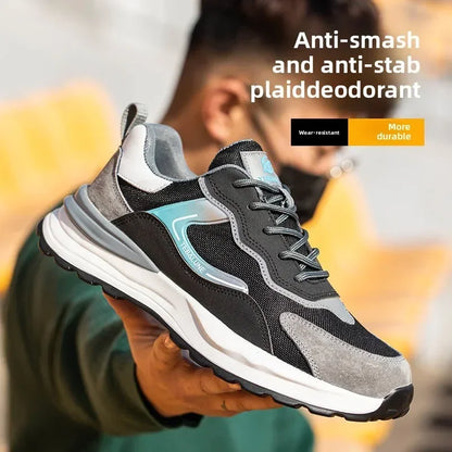 Steel Toe Safety Shoes, Odor-Resistant & Insulated Work Boots